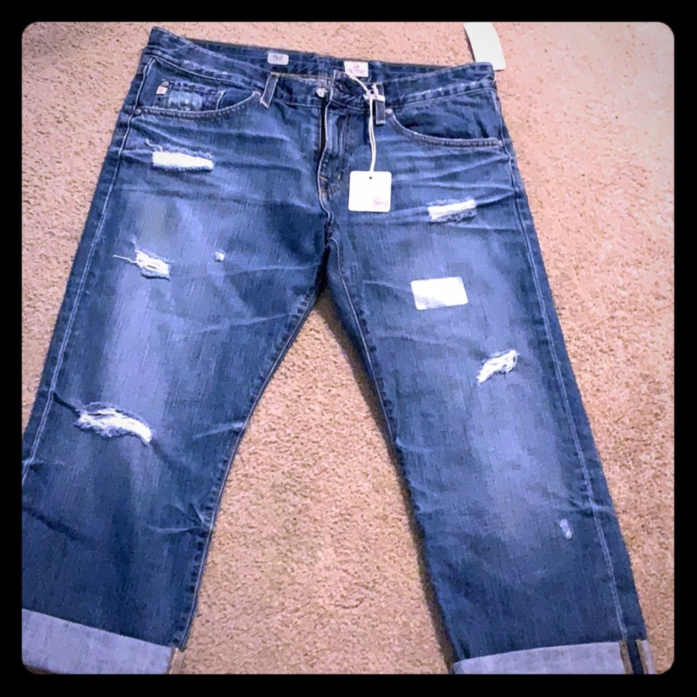 AG Boyfriend jeans crop
